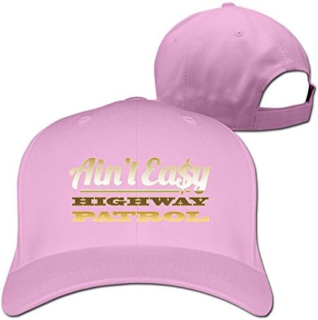 RTYUUIO Unisex Highway Patrol Ain't Easy Trucker Cap Pink One Size