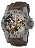 Invicta Mens 1095 Excursion Brown Camouflage Dial Brown Polyurethane Watch