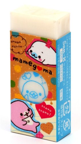 cute white Mamegoma eraser seal San-X