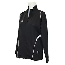 adidas(アディダス) アディジャー ウォームアップジャケット JX400 ブラック&times;ディーバ JX400 E97833 L