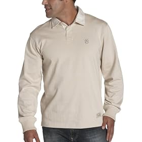 IZOD Men's Long Sleeved Rugby Shirt