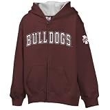 NCAA Mississippi State Bulldogs Youth Maroon Automatic Full Zip Hoody Sweatshirt