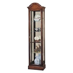 Howard Miller GILMORE Cherry Wood Traditional Collectors Cabinet 680-145 by Howard Miller
