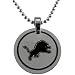 Detroit Lions Circle Pendant with Chain