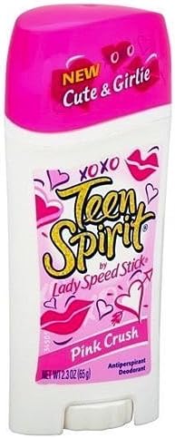 Teen Spirit Antiperspirant / Deodorant, Pink Crush By Lady Speed Stick - 2.3 Oz by Teen Spirit