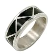 Black Onyx Inlay - Sterling Silver Ring