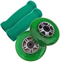GREEN Replacement Razor Scooter WHEELS, BEARINGS, GRIPS