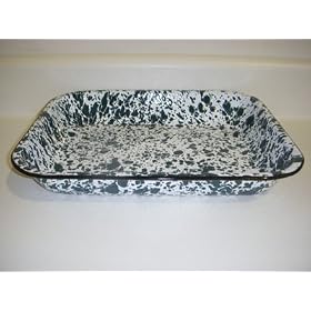 Enamelware Large Open Roasting Pan