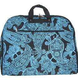 paisley print luggage