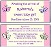 Butterfly Baby Shower Favor Candy Wrapper