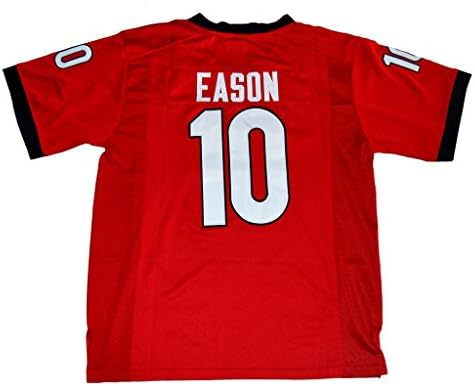 2016-2017 Mens #10 Jacob Eason College Football Jersey Red M