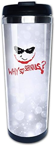 SAXON13 Unisex Funny Why So Joker Stainless Steel Vacuum Mug