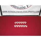 FIAT 2012 500 Front Fender Emblems Red&White Checkers by FIAT