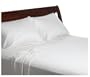 Divatex 230-Thread-Count Sateen Full Sheet Set with Bonus Standard Pillowcases, Ivory