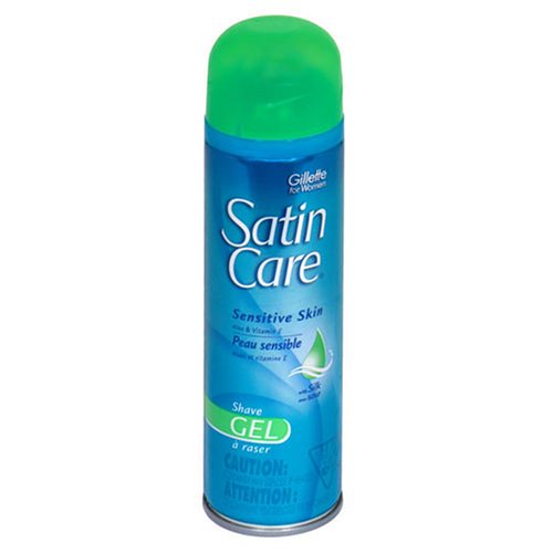 Satin Care Shave Gel, Sensitive, 7-Ounce Bottle (Pack of 6)