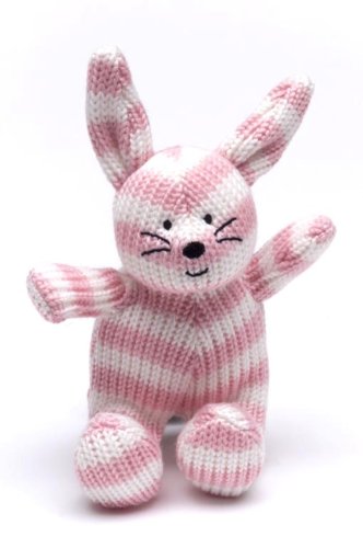 Childrens Toyshop  Toys : Knitted Rabbit Rattle