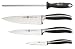 J.A. Henckels Twin Cuisine 3-Piece Knife Set with Bonus Sharpening Steel