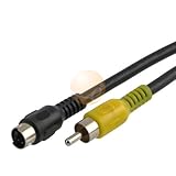 Premium S-video to RCA Compostie Video Cable (5ft / 1.5m) supports Sony PS3