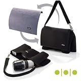Shootsac Deluxe Shooters Kit, Basic Black Neoprene Lens Bag plus interchangeable Blue Cover.