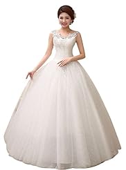 Portrait Neck Organza/Satin Floor Length Lace  Dress