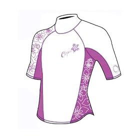 Girls OSX Osprey Wetsuit Rash Vest White 8-9