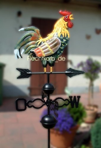 Dekorativen Wetterhahn auf Windrad. 120 cm Hoch