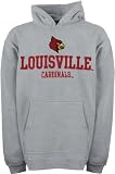Louisville Cardinals Youth Grey Tackle Twill Hooded Sweatshirt