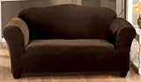 Stretch Velvet Mesquite Sofa Slipcover