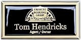 BLACK EBONY BADGE - Gold on Silver