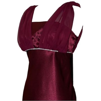 Buy Satin Chiffon Prom Dress Gown Crystals Knee-Length here.