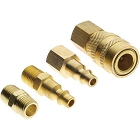 Grizzly H3171 4 pc. 1 4" Air Fitting Set by Grizzly