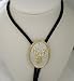 Sterling Silver/Gold Plated Deer Head Bolo Tie