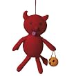 Red Devil Wool Halloween Ornament