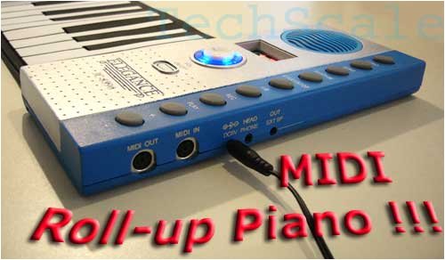 Elegance Portable 49 Keys Roll-up Digital Piano with MIDI In Out product image