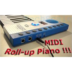 Elegance Portable 49 Keys Roll-up Digital Piano with MIDI In/ Out