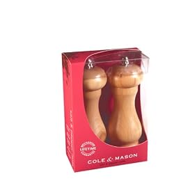 Cole & Mason A06 Capstan Beech Pepper & Salt Mills Gift Set