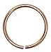20g Imitation Rose Gold Color Seamless Ring-Nose Hoop-Tragus-Cartilage Earring-No Tools Needed