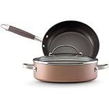 Anolon Advanced Bronze Collection Hard Anodized Nonstick Cookware Gift Set, 3-Piece
