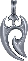 BICO AUSTRALIA JEWELRY (E1) MAUI - WATER SPIRIT - Comes with a Generic 18 inch (to 20in) Adjustable 4mm Black Rubber Necklace.