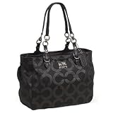 Coach Signature Op Art Mia Lurex East West 