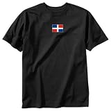 T-Shirt Black Flag  Dominican Republic  Country