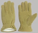 Ace Trading - Gloves Fort Pkst 2044-L Suede Split Cowhide Lined Leather Driver Gloves
