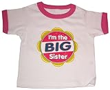 Riverstone Goods Im The Big Sister Distressed Toddler Short Sleeve Ringer T-Shirt