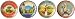 Set of 4 Cheese Course Appetizer Plates 07 449