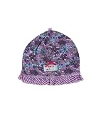 ruffled camo floral beanie