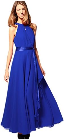 Bingirl Women's Sexy Crochet Chiffon Summer Sleeveless Maxi Dress