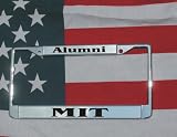 MIT Chrome Laser Engraved License Plate Frame