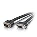 C2G / Cables To Go 50235 Select VGA Video Extension Cable M/F - In-Wall CMG-Rated, Black (1 Foot/0.30 Meters)