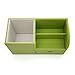 KINGFOM™ Wooden Struction Leather Multi-function Desk Stationery Organizer Storage Box Pen/Pencil ,Cell phone, Business Name Cards Remote Control Holder Colors (green)