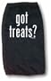 got treats ? Dog Pet T Shirt, large, BLACK